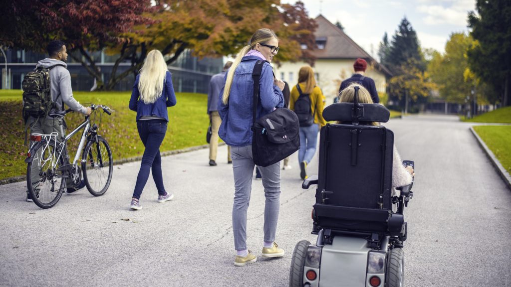 Kids walking to school