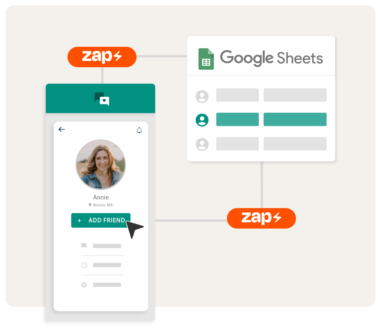 Automate processes with Zapier graphic