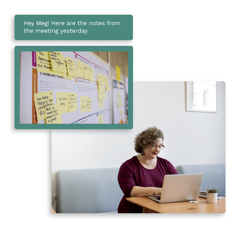 Continue engagement through messaging image