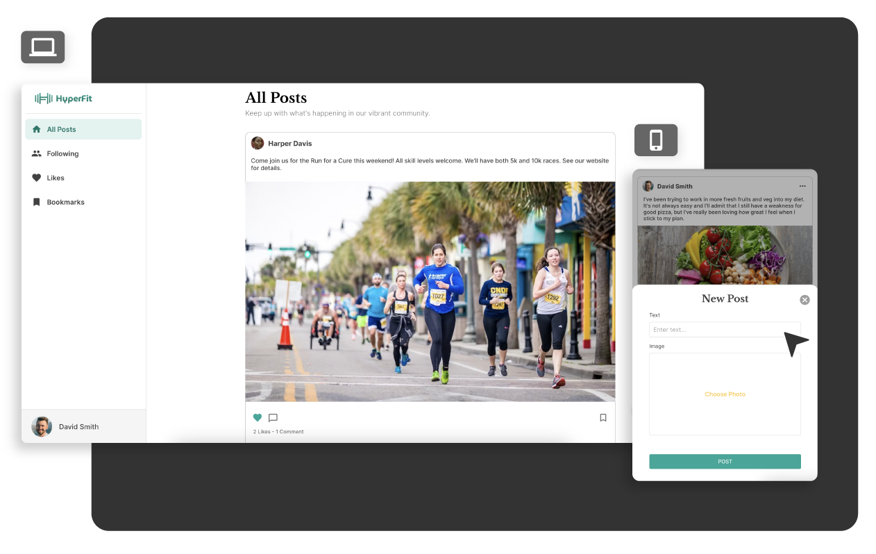 Create a Social Media App without code image