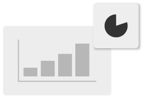 A simple set of graphs, one bar graph and one pie graph. 