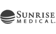 Sunrise Medical logo in grey.