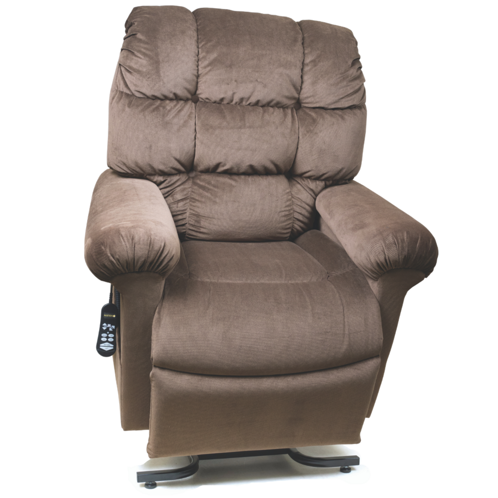 brown Cloud power lift recliner by Golden Technologies