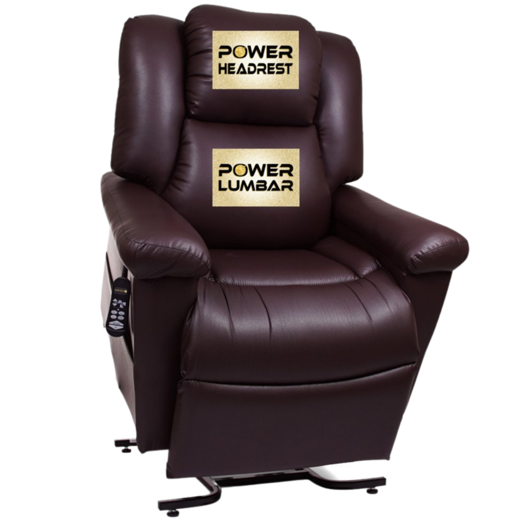 Front view of The DayDreamer power lift recliner from Golden Technologies