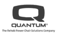 Quantum Rehab logo in grey.